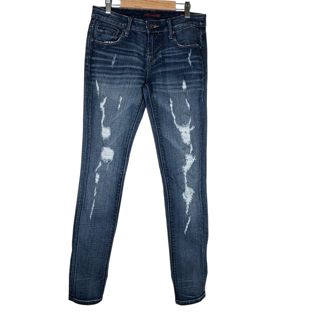 Cult of Individuality Denim Distressed Teaser Skinny Jeans Size 27